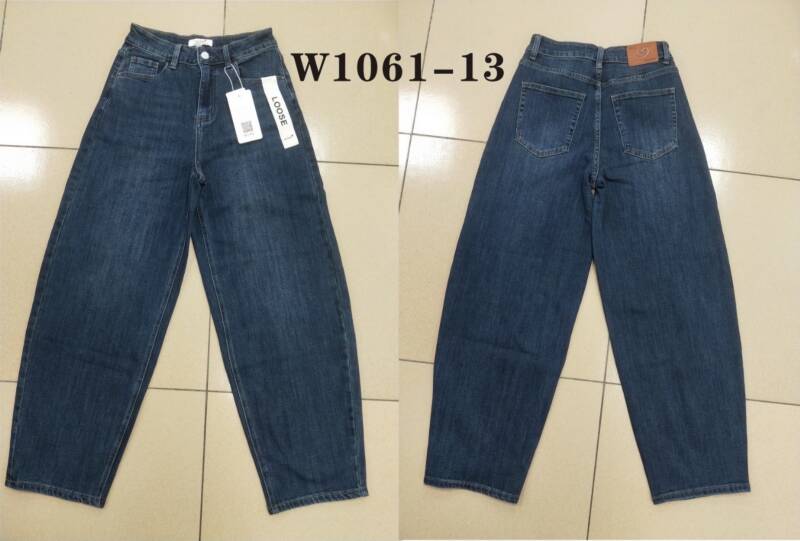Spodnie damskie jeansy Roz XS-XL, 1 Kolor Paczka 10 szt